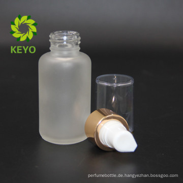 50ml mattierte kosmetische Glaspumpeflasche